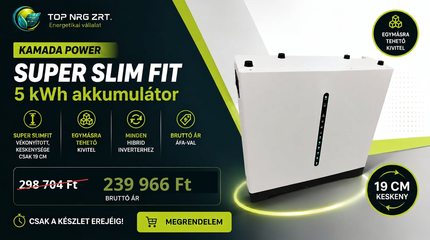 Kamada Power Super Slim Fit 5 kWh akkumulátor — akciós ár